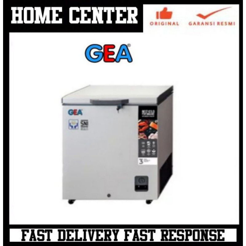 GEA AB226 CHEST FREEZER GEA 220 LITER FREEZER BOX PEMBEKU AB266R