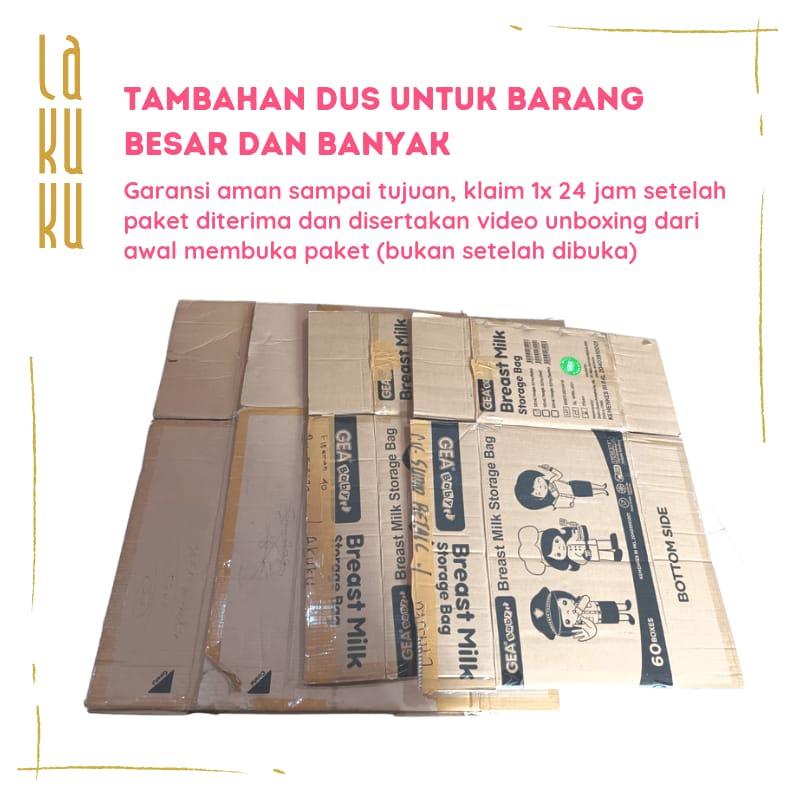 Lakuku - Extra Tambahan Packing Dus Bekas Aman dan bergaransi 1x24 jam disertakan video unboxing