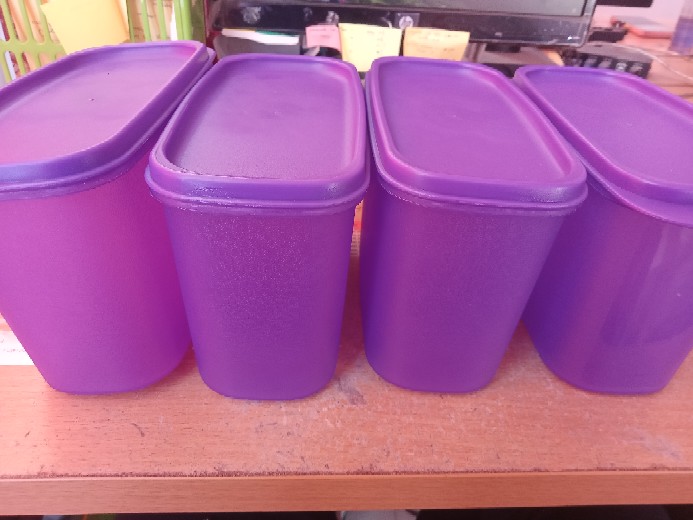 Tamika Jr Storage Purple Set Of 4 Pcs / Toples Kerupuk/ Toples Plastik/ Toples Makanan