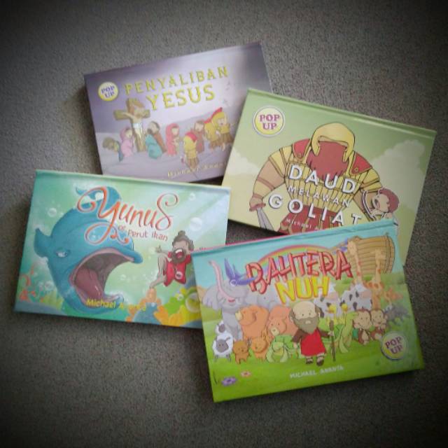 Paket 4 [JUDUL BISA PILIH] Buku Ceritapopup // Buku Anak Kristen // Buku Pop-up Kristen
