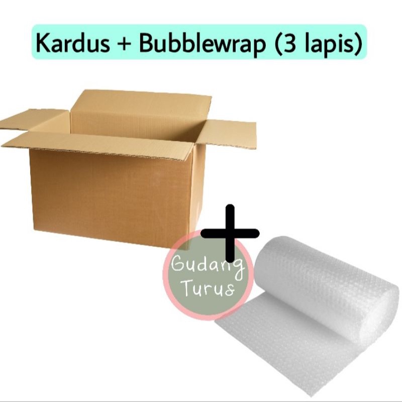 

Tambahan Kardus dan Bubblewrap