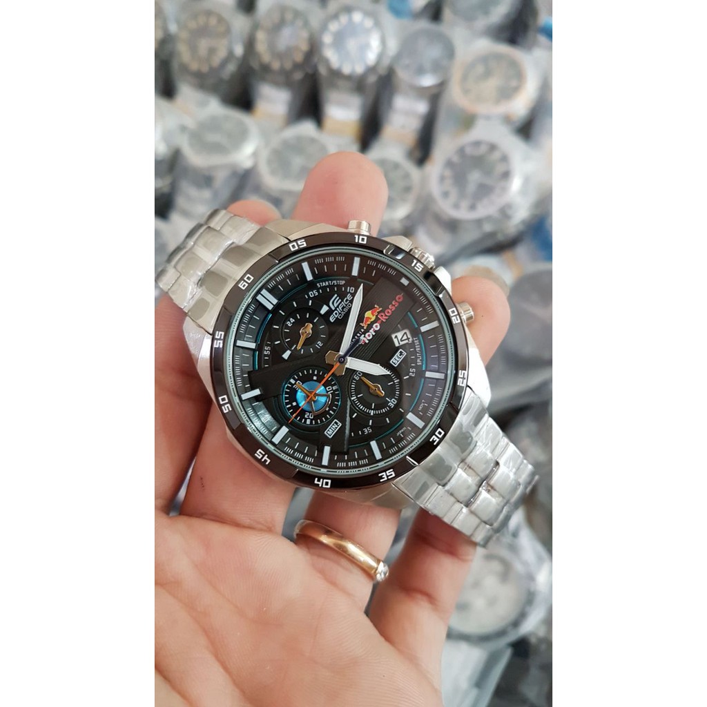 jam Tangan Casio Edifice EFR 556 Chain Stainless.