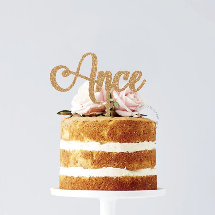 Custom Cake Topper Nama Request Tulisan Topper Kue Akrilik Caketopper