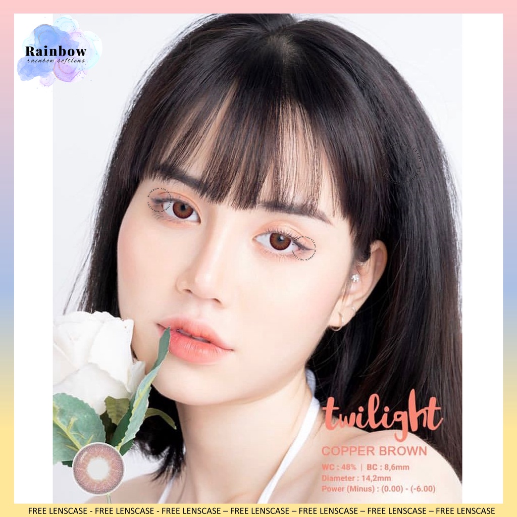 SOFTLENS LIVING COLOR TWILIGHT NORMAL MINUS (-0.50 S/D -2.50) by IRISLAB FREE LENSCASE DIA 14.2MM / SOFTLEN SOFLENS SOFTLEN