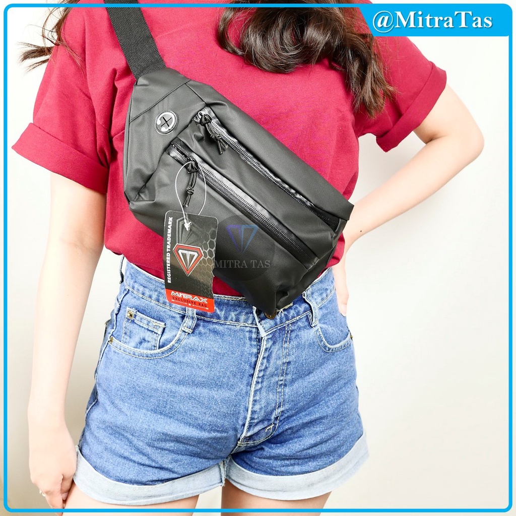 Waist Bag MitraX Uno Bahan Kulit Bimo dengan KUALITAS TERBAIK!