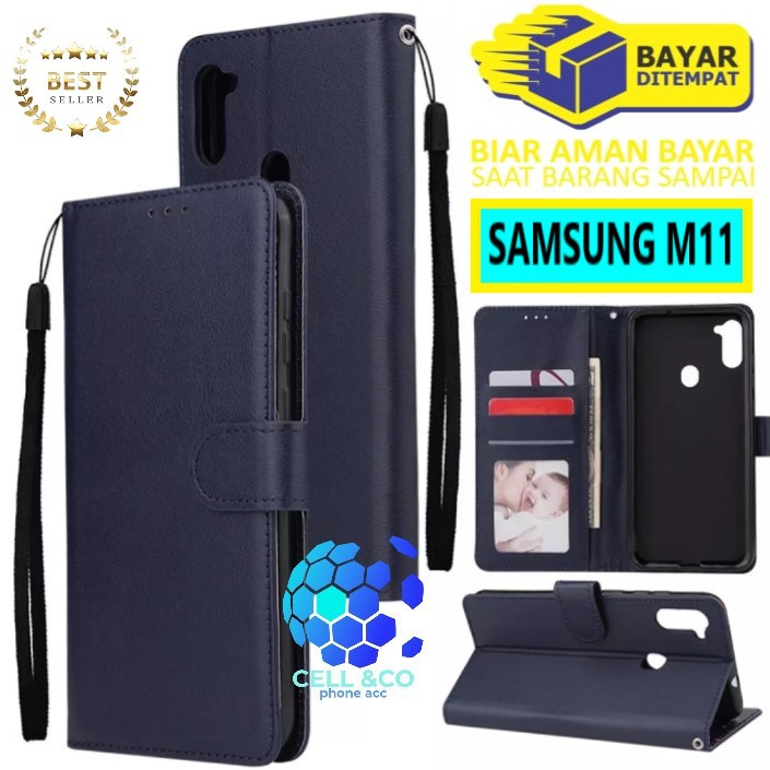 Flip cover SAMSUNG M11 Flip case buka tutup kesing hp casing flip case leather wallet