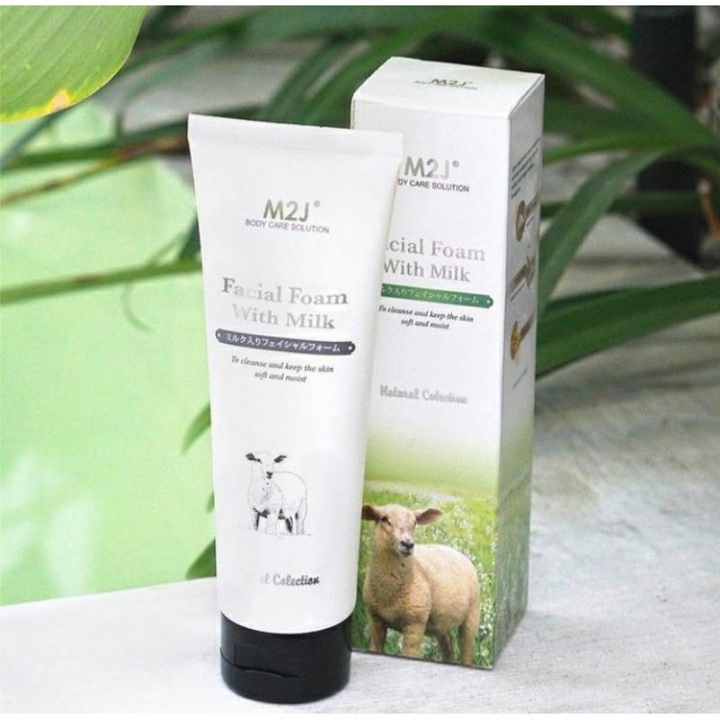 M2J facial foam with milk