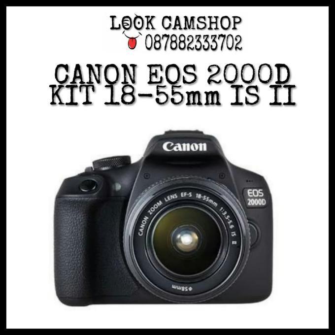 KAMERA DSLR CANON EOS 2000D 2000 D KIT 18-55mm IS II murah