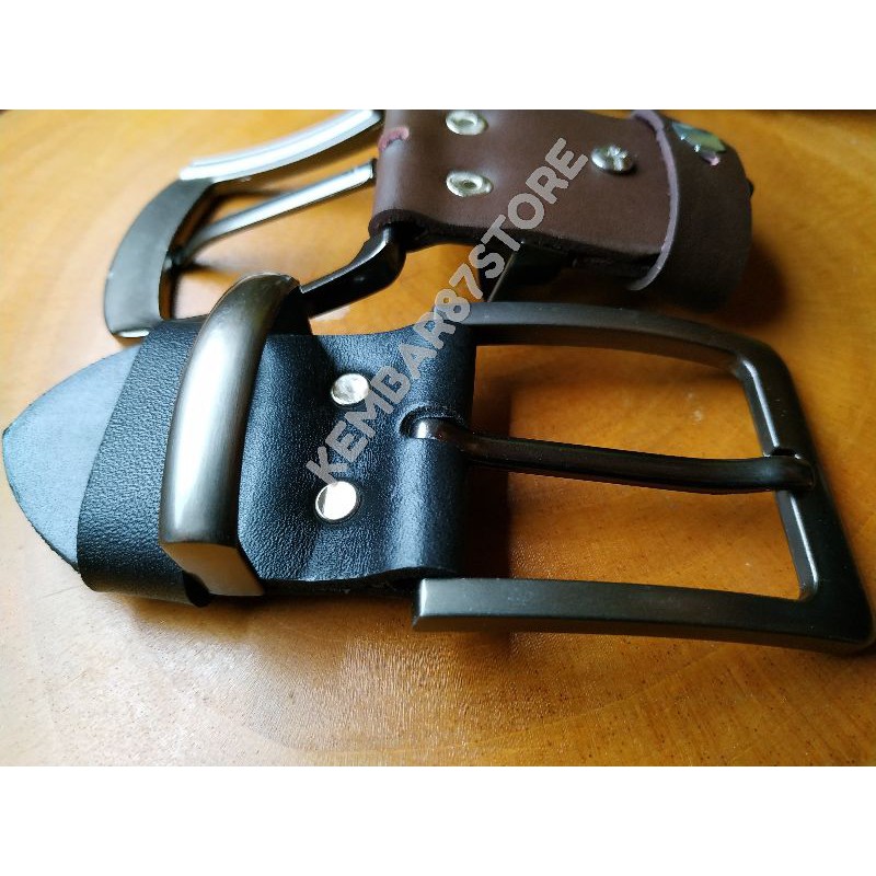 Kepala Gesper / Ikat Pinggang Pria / Sabuk Kopri / Men Belt / Gesper Kulit 4 Cm Murah Keren