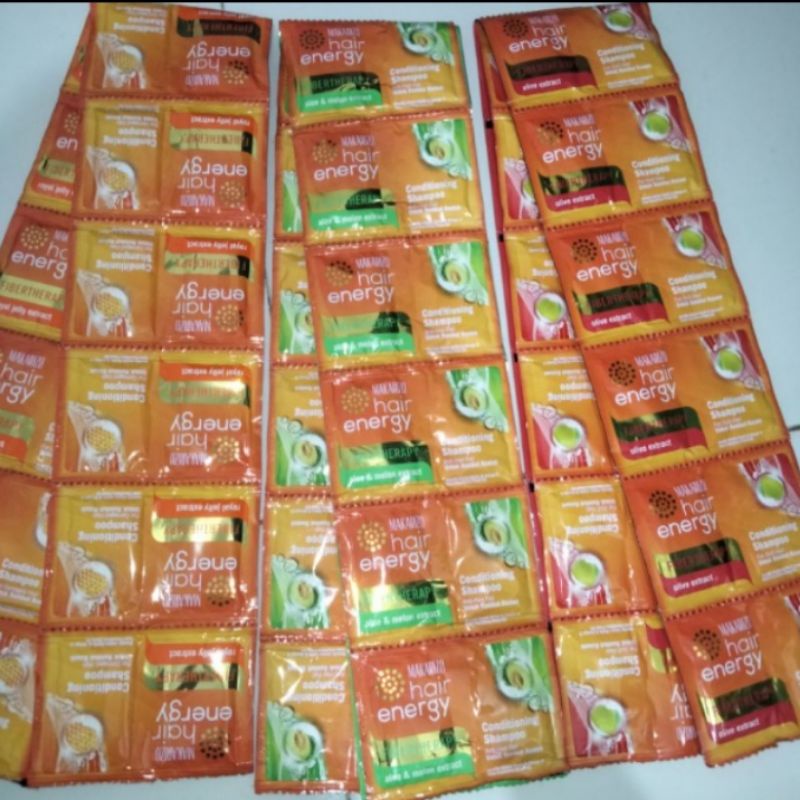 Makarizo shampo hair energy renceng 10ml/makarizo conditioning shampo/makarizo