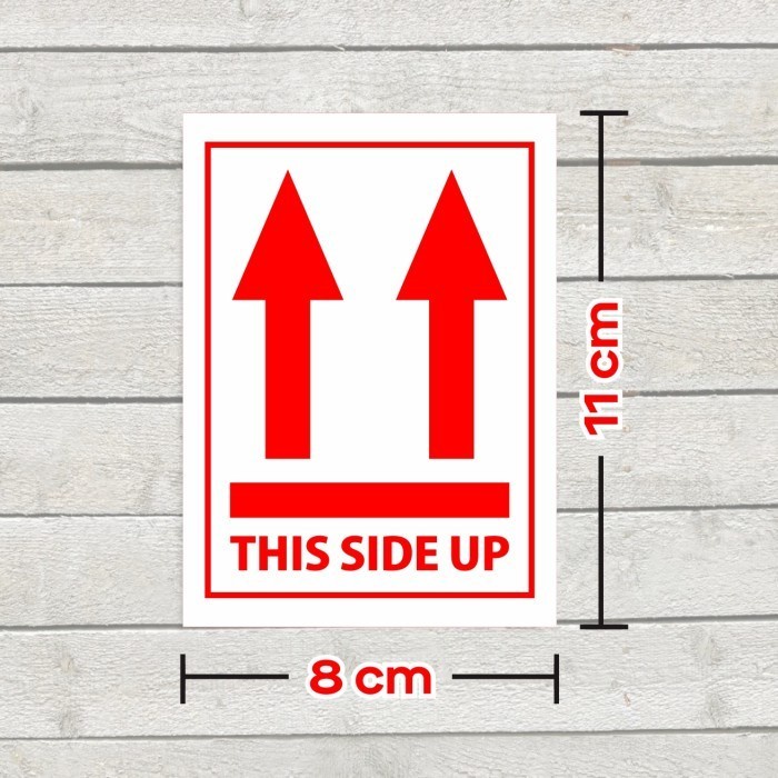 

HJK Stiker This Side Up Sticker Label Pengiriman 11 x 8 cm (1 Roll / 200 pcs)