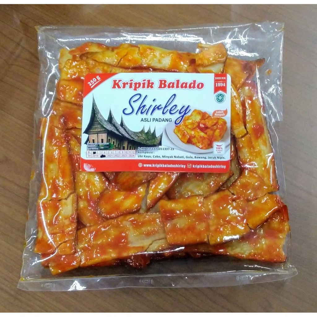 

Keripik Singkong Balado Shirley asli Padang 250gr - Panjang