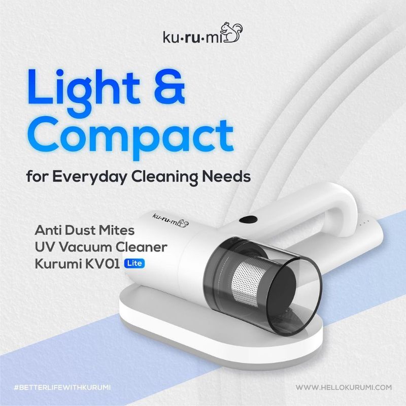 Kurumi KV01 / Kurumi KV 01 Lite Anti Dust Mites UV Vacuum Cleaner