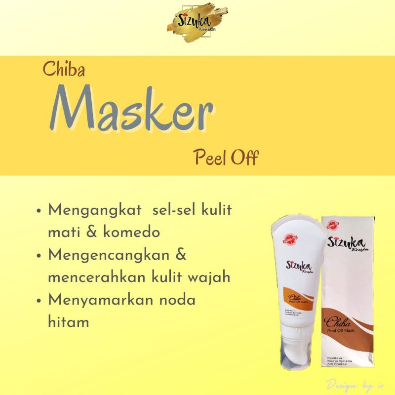 Masker Komedo Chiba peel off Mask Sizuka Kireiskin Masker Spirulina ( Beli 2 GRATIS 2)