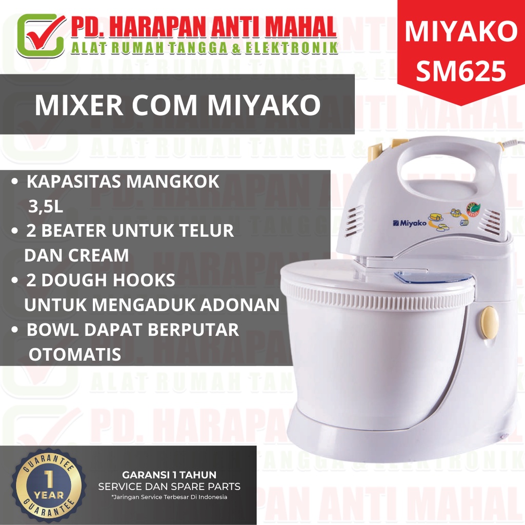 Mixer Com Miyako SM 625/ mixer stand miyako/ mixer duduk miyako
