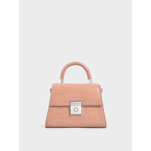 12.12 SALE | CK Croc Effect Structured Bag
