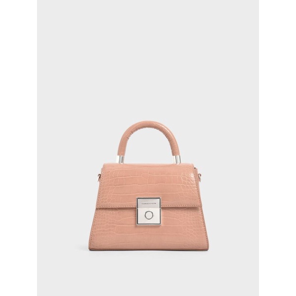 12.12 SALE | CK Croc Effect Structured Bag