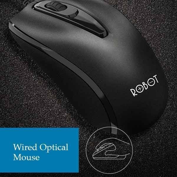 MOUSE Robot M110 Office Wired Mouse Black