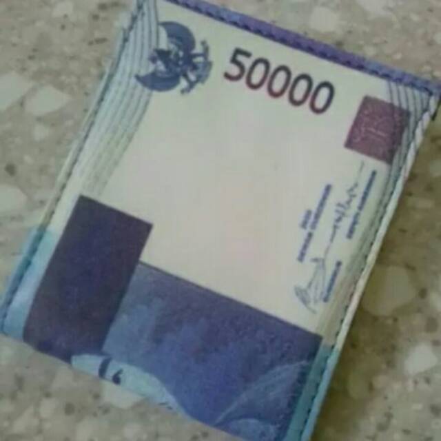 DOMPET PRIA UNIK MOTIF UANG 50RIBU