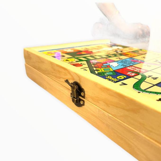 Ludo Kayu / Mainan Tradisional Ludo Kayu / Game Ludo Kayu