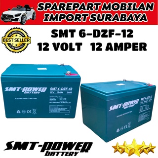 Jual SMT POWER BATERAI SEPEDA LISTRIK AKI SEPEDA CAS ACCU 6 DZF 12 12V ...