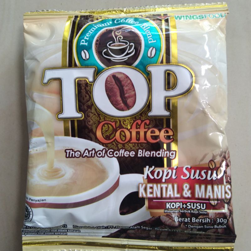 

( 1 sachet ) TOP KOPI KENTAL & MANIS