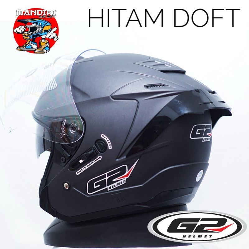 Helm G2 Doubel Visior Original Sni G2 OPTIMEX Paket Ganteng