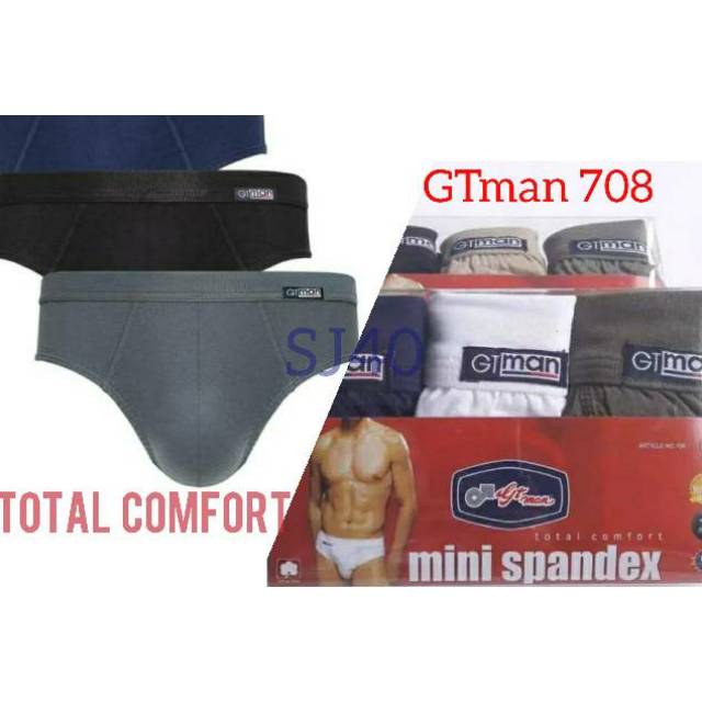 d/x ,708 CELANA DALAM PRIA GTMAN SPANDEX ISI 3PCS