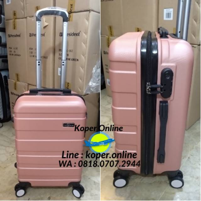 Tas Koper Online Polo Milano Fiber ABS roda putar size kabin 20 inch