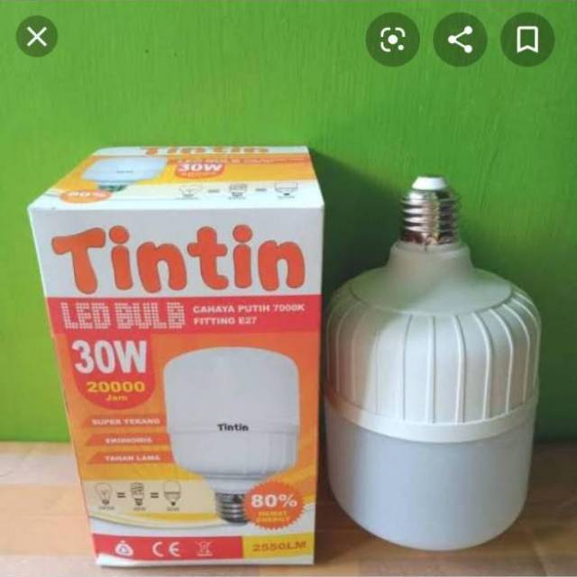 LAMPU LED TABUNG JUMBO TINTIN 30 WATT - LAMPU LED KAPSUL JUMBO TINTIN 30 WATT