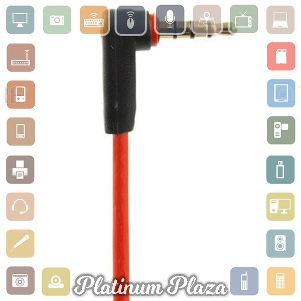 ROVTOP Kabel AUX 3.5mm HiFi Jack Gold Plated 1.2m - S-IP4G - Red`607L75-