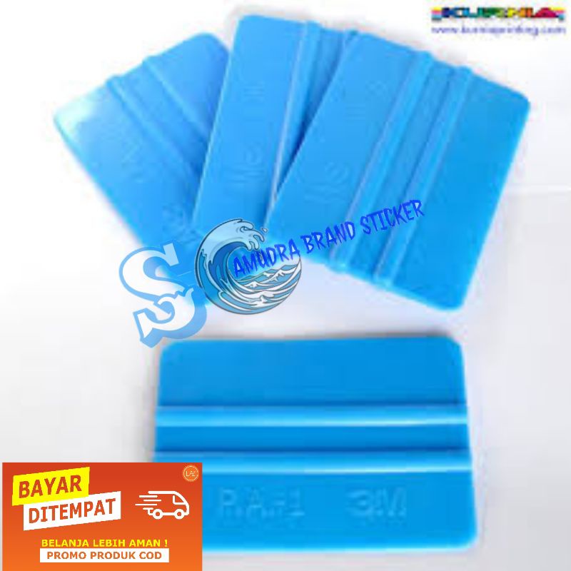 RAKEL BIRU NO BULU/ALAT PASANG/MERAPIKAN STIKER KUALITAS BAGUS