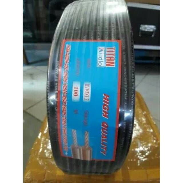 Kabel Speaker Profesional Titan Audio 2 x 1.5