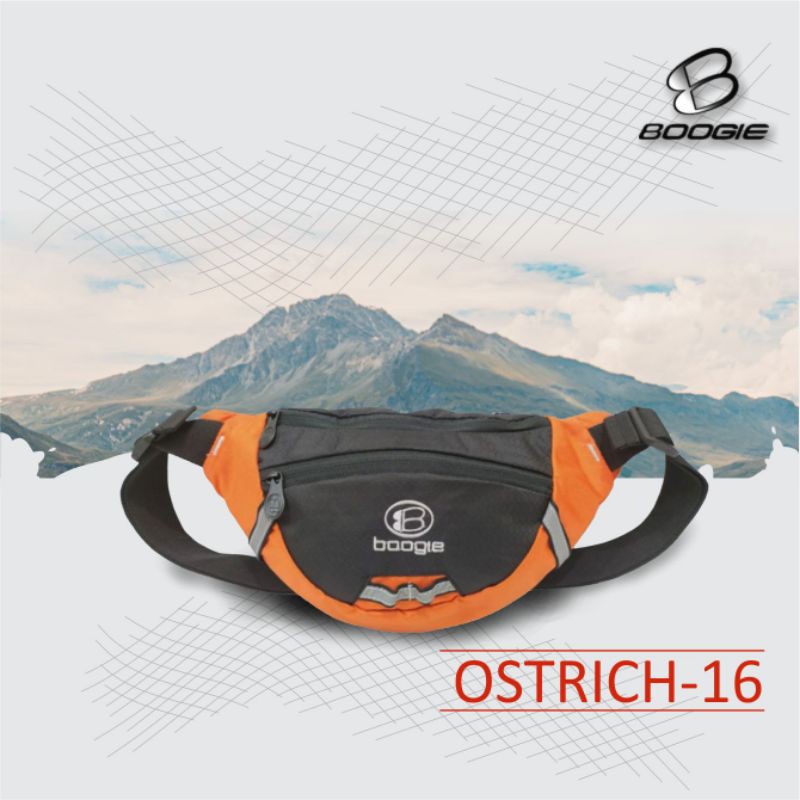 Boogie Waist Bag Ostrich 16 Tas Pinggang Original