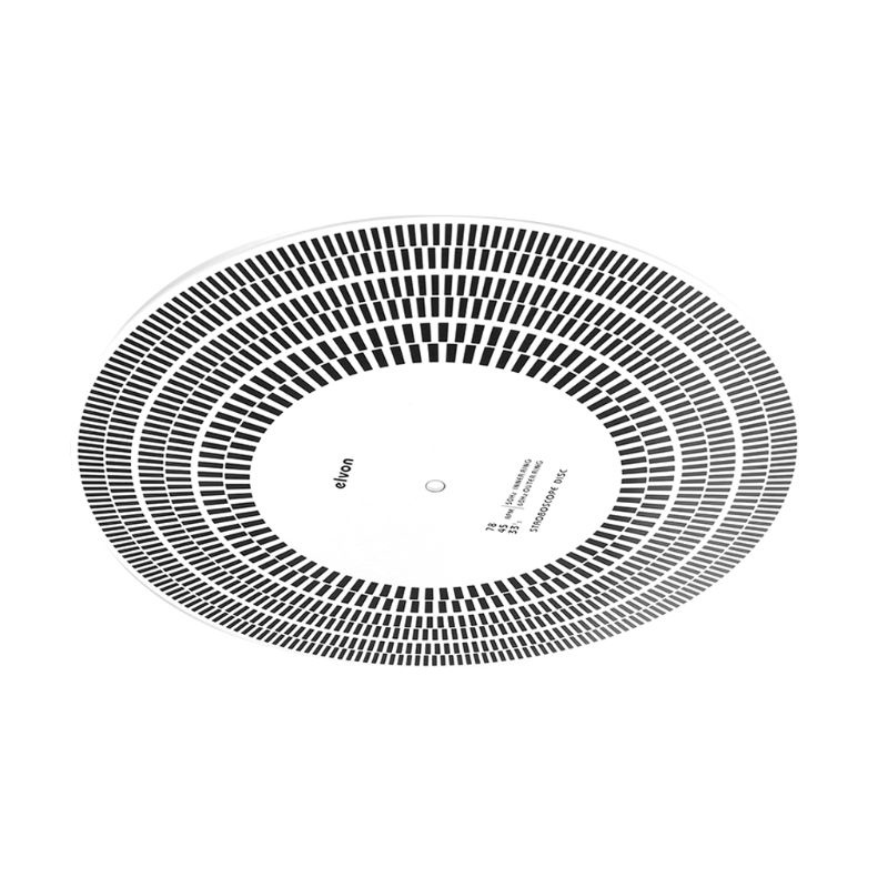 btsg LP Vinyl Record Turntable Phono Tachometer Calibration Strobe Disc Stroboscope Mat 33 45 78 RPM