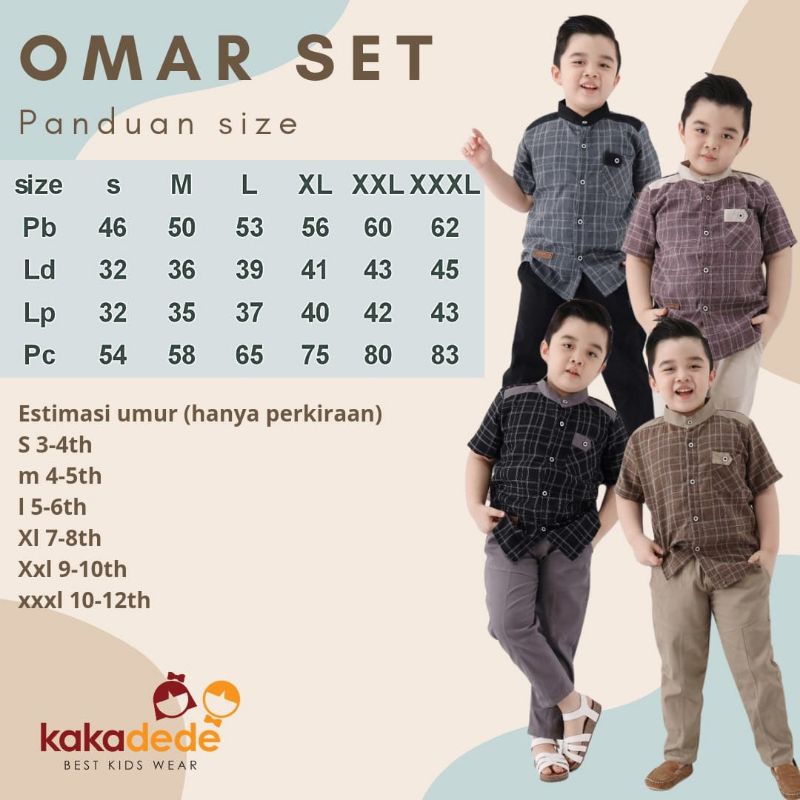 Afsheenastore Koko Omar By Kaka Dede / Ready Size 3