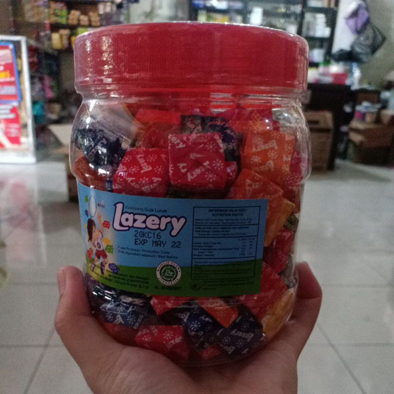 Permen Lazery toples isi 175 butir x 3 gr