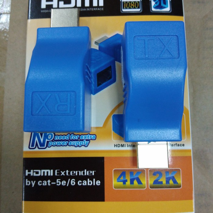 HDMI Extender 30Meter Over Kabel LAN Cat5e / Cat6 Single
