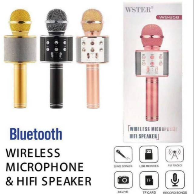 WS858 microphone Bluetooth /WSTER WS-858 Karaoke wirelees ktv