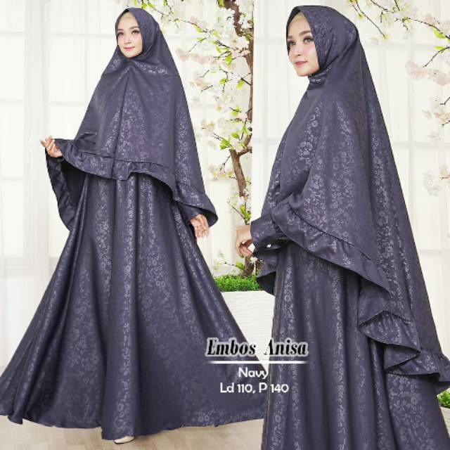 GAMIS SYARI EMBOSS ANISA