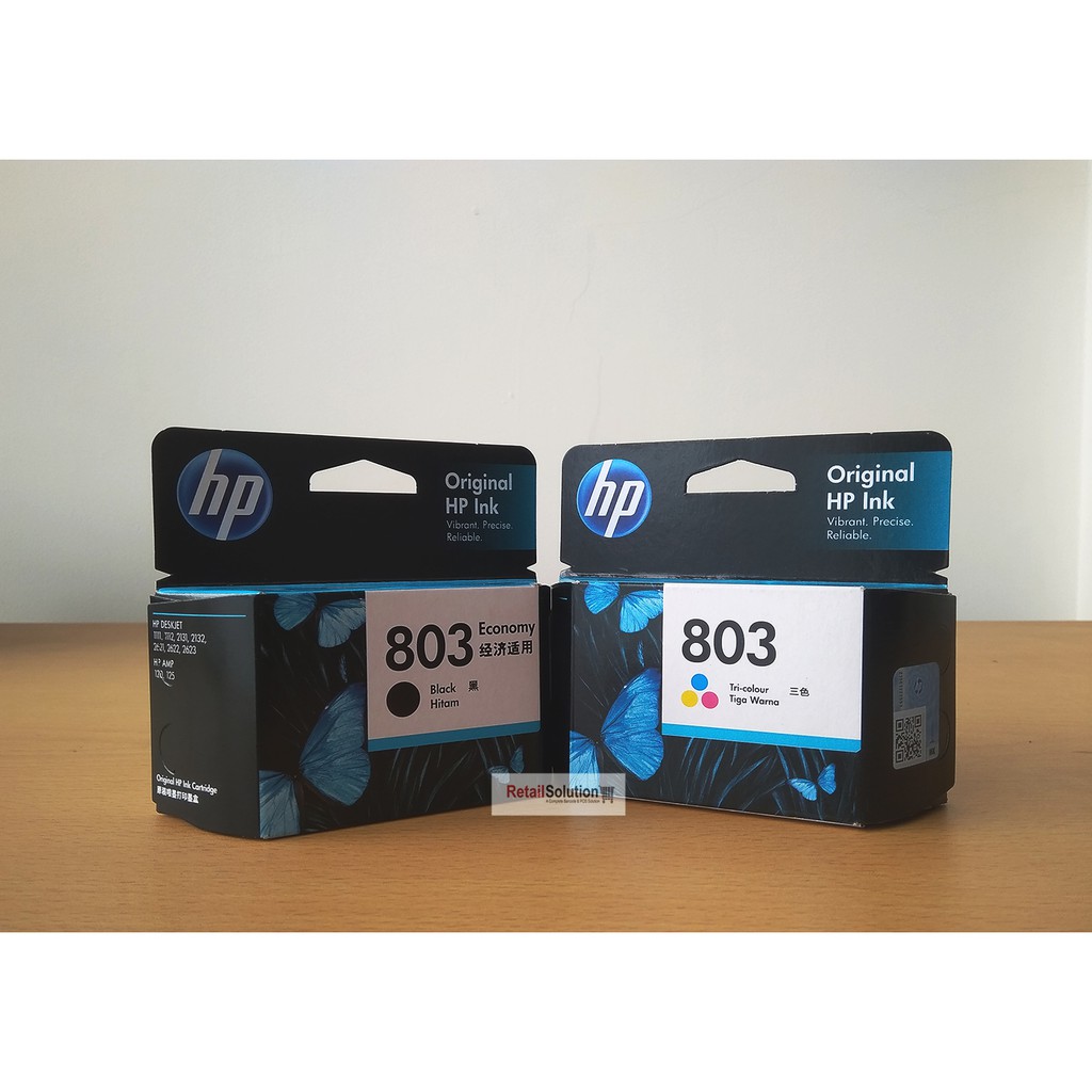 Tinta HP 803 CMYK - Original HP Cartridge HP 1115 2130 3630 Warna