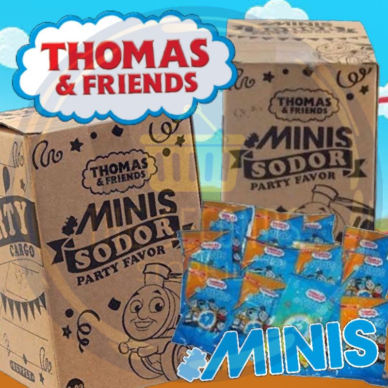 Thomas MINIS Sodor Party Favor - 1 Box Isi 13 Pack Thomas MINIS termasuk Special Edition Thomas