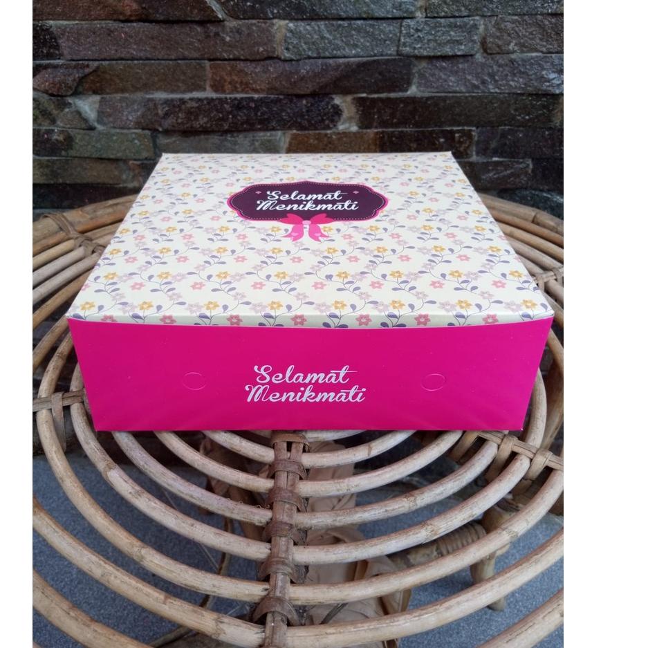 (MURAH) Dus Nasi Sambung, Kotak Nasi Sambung, Box nasi Sambung Ukuran 18x18 dan 20x20 isi 50 Pcs