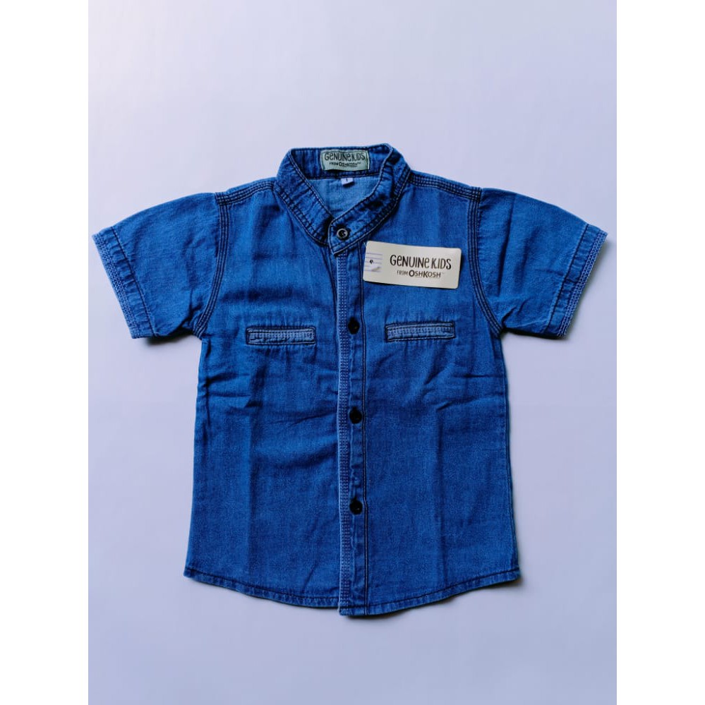 COD KEMEJA ANAK MODEL RANNGOKIDS DENIM JEANS KEREN BLUE WASH 3-10 TAHUN-4