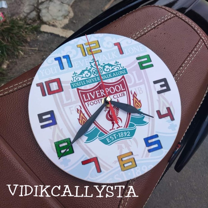 Jam Dinding LIVERPOOL SWEPP Team Club Klub Sepak bola LIVERPOOL MESIN HALUS