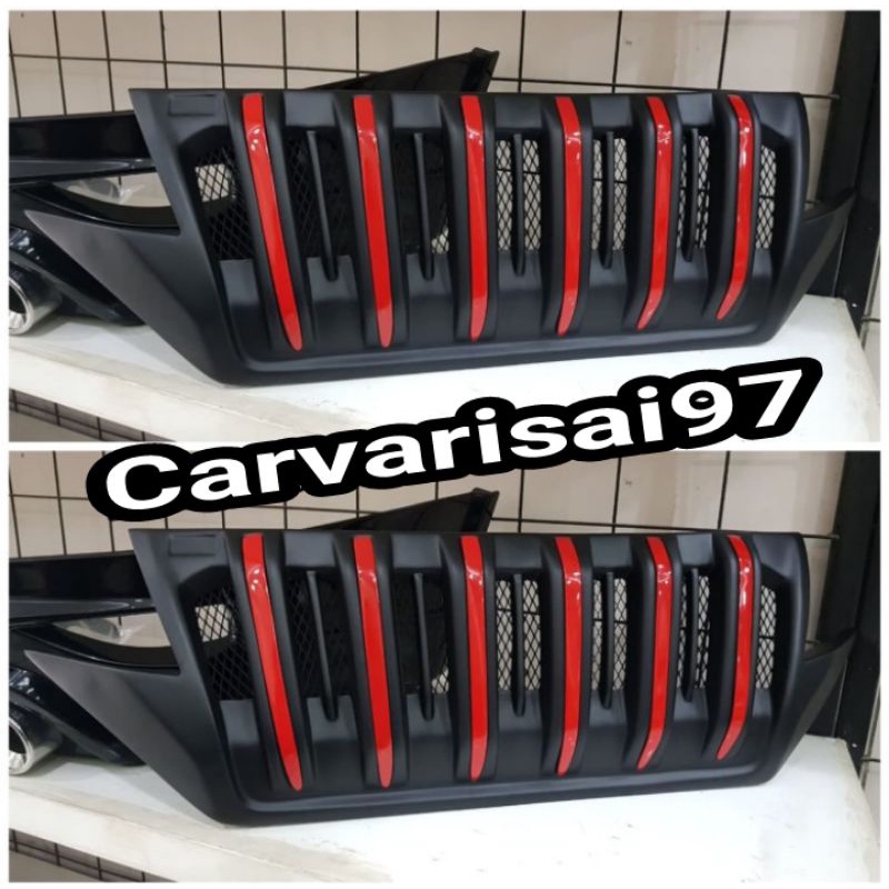 Grill All new Rush 2018 - 2021 model apollo list merah