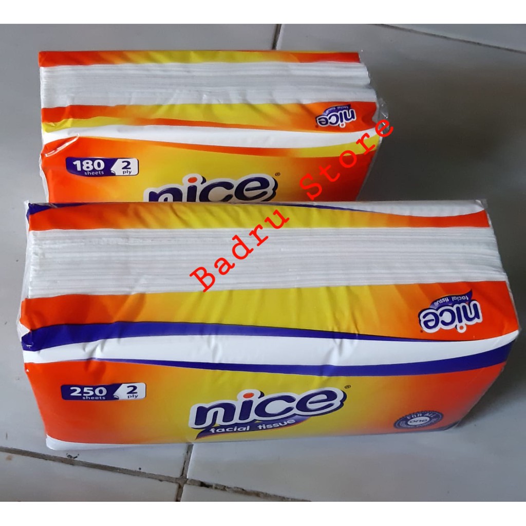 LEBIH GEDE ! FACIAL TISU NICE  250 SHEET 2 PLY-3