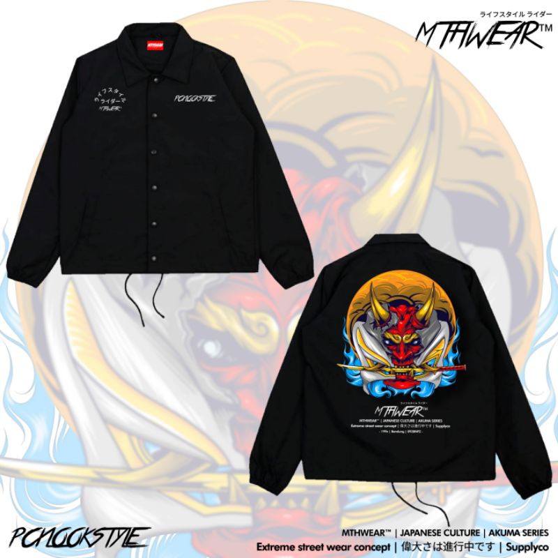 COACH JACKET | PCXLOOKSTYLE | AKUMA SERIES | 100% WATERPROF | MTHWEAR