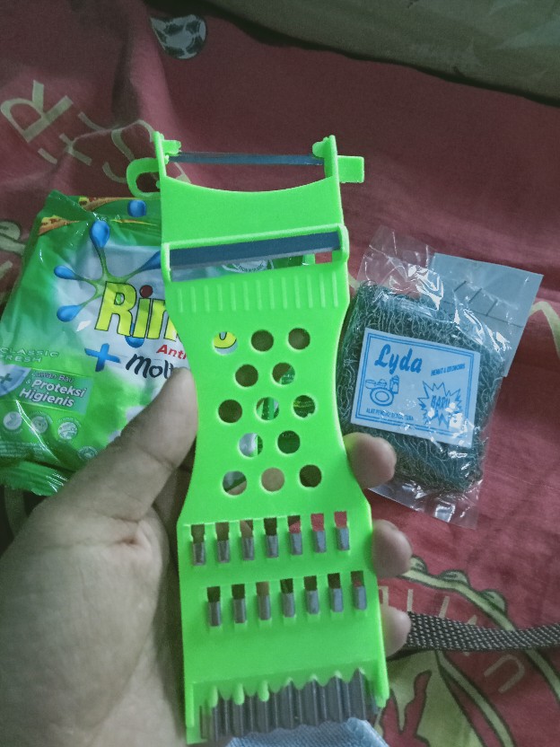 Sabut Cuci Piring Nylon Hijau