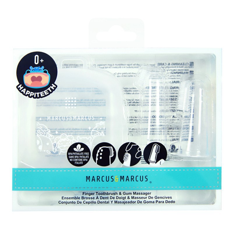 Marcus &amp; Marcus Finger Toothbrush &amp; Gum Massager Set/ Sikat Lidah Bayi